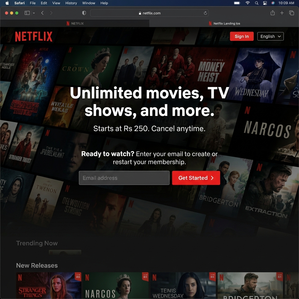 Netflix Streaming Platform Clone - Web Development by Nanozenix